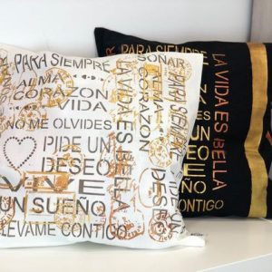 COJINES DECORADOS CON PASTAS TEXTILES CADENCE