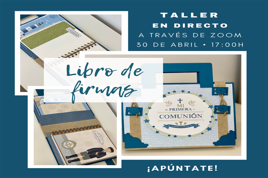 Libro de firmas de comunión – Taller gratuito en directo